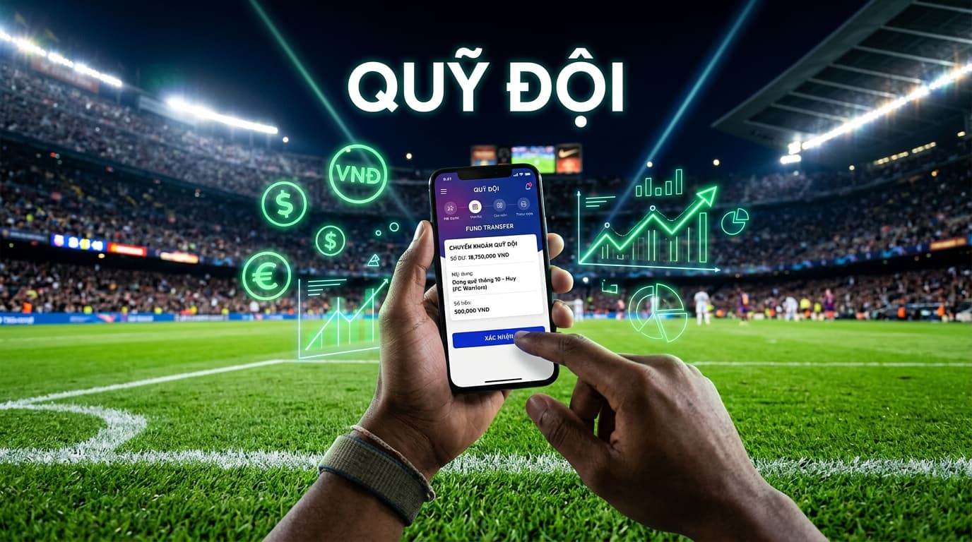 Quản lý quỹ sân tài chính của Fball.vn