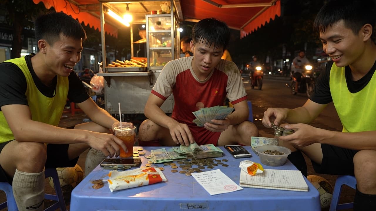 Đội trưởng bóng đá phủi điều phối trước trận